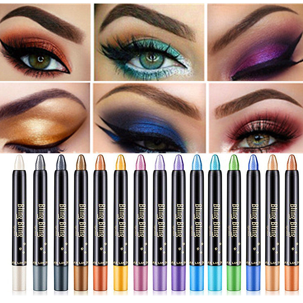 Pearlescent Gel Pen 15 Color Eye Shadow Pen