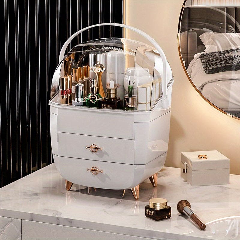 Light luxury cosmetics storage box