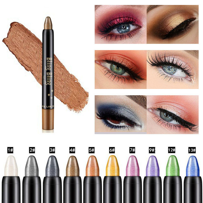 Pearlescent Gel Pen 15 Color Eye Shadow Pen