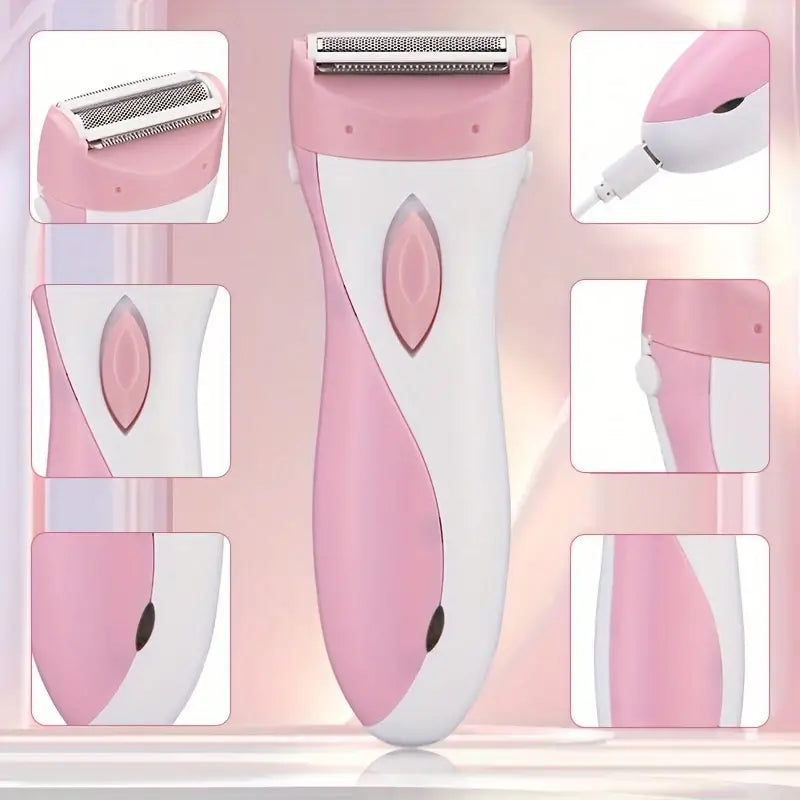 USB Rechargeable Lady Shaver with Stainless Steel Blade