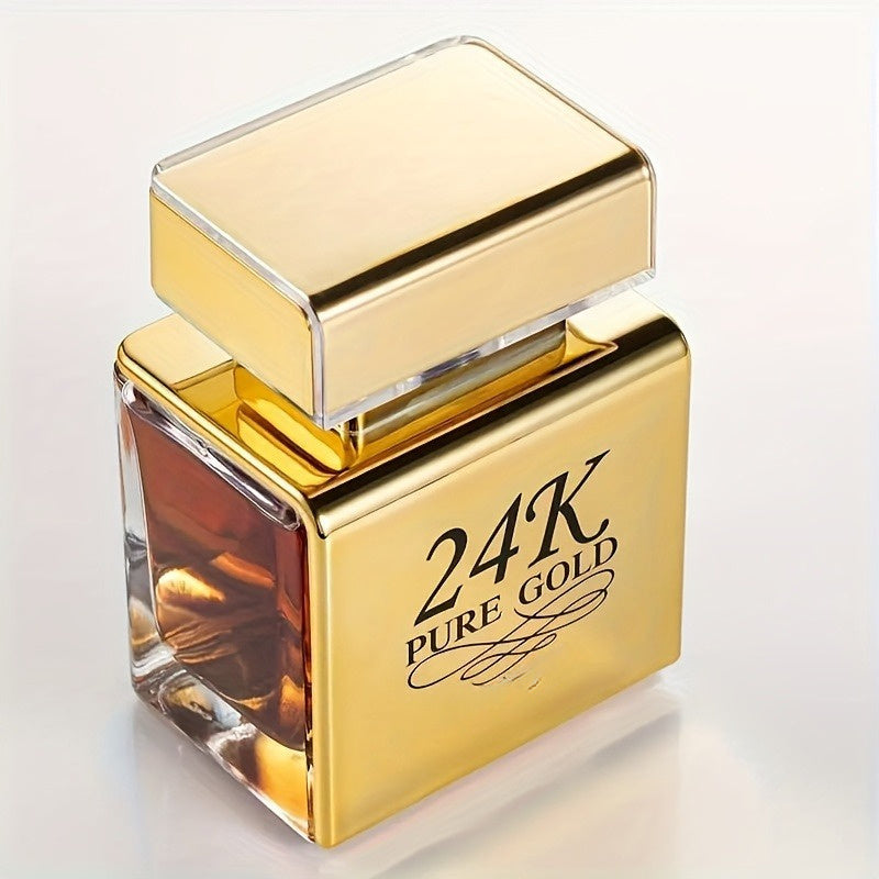 Elegant 24K Pure Gold Perfume for women in golden packaging