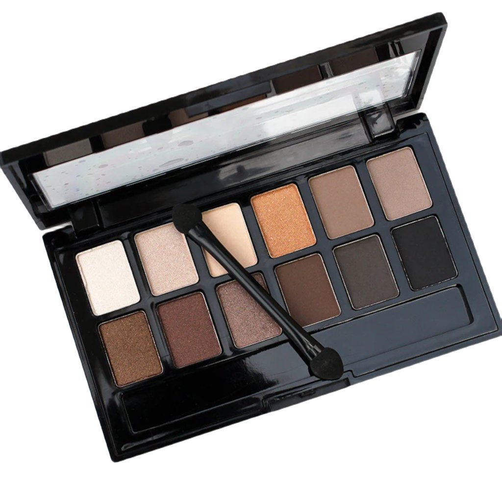 Shimmery and matte eyeshadow palette with smooth, blendable textures