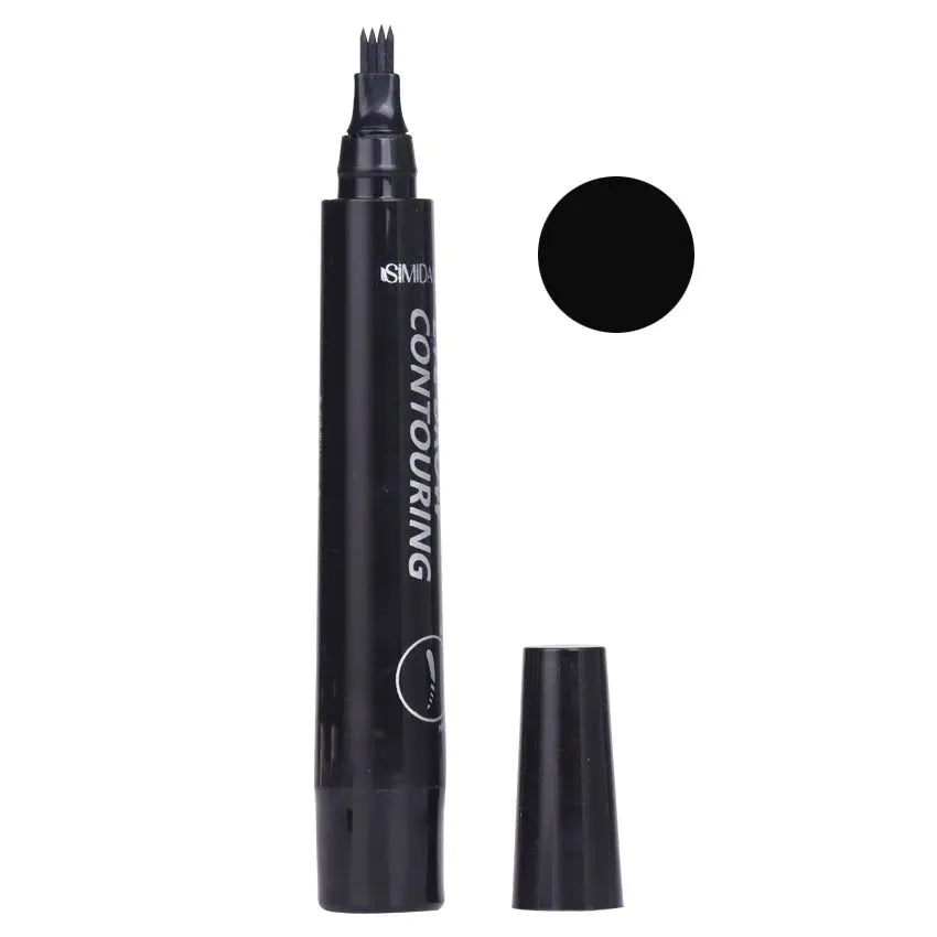 Long-Lasting 4-Tip Liquid Eyebrow Pencil