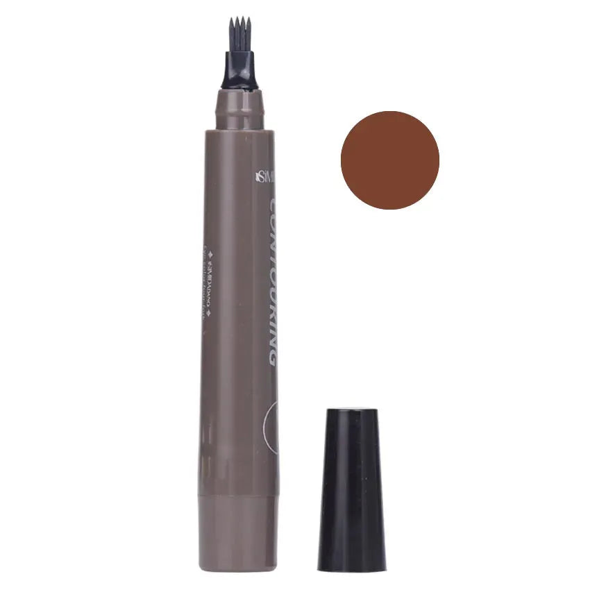 Long-Lasting 4-Tip Liquid Eyebrow Pencil