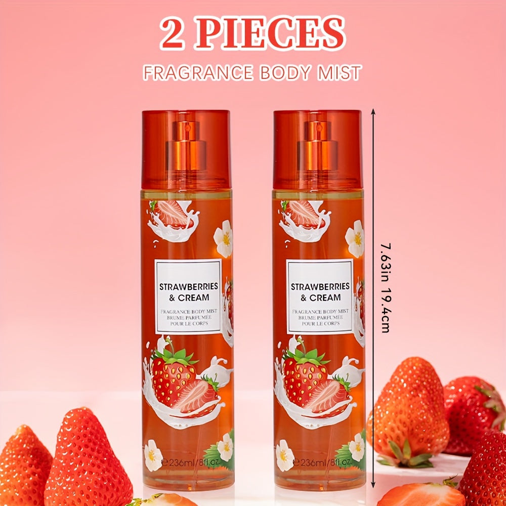 2pcs 8 Fl Oz Body Mist - Hair & Body Fine Fragrance Mist for Women