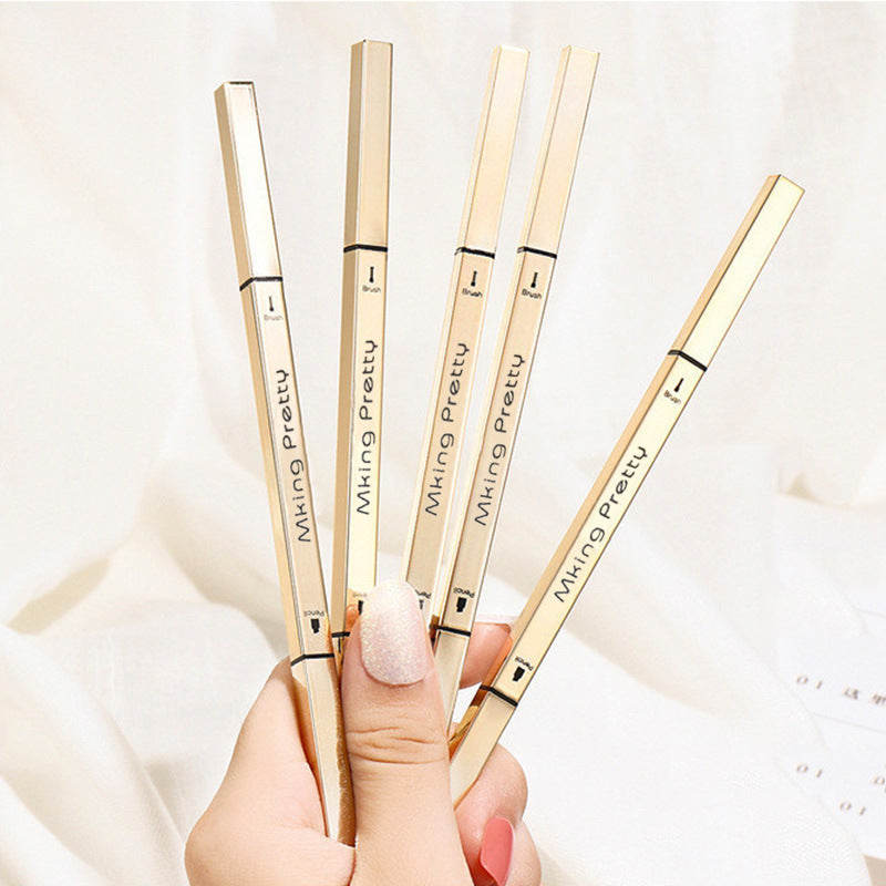 Double-headed Triangle Ultra-fine Double-headed Eyebrow Pencil