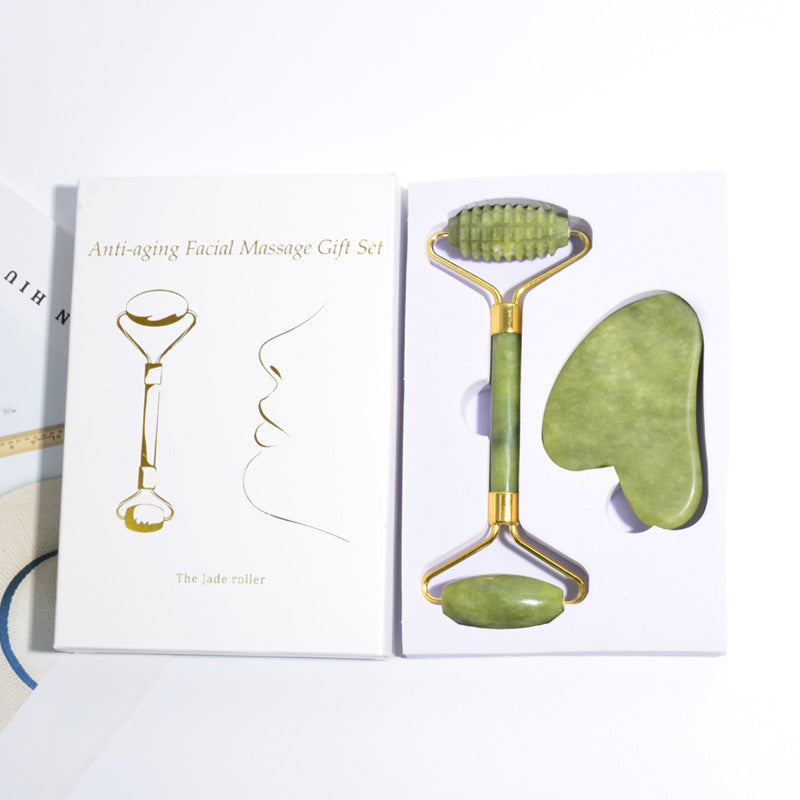 3-In-1 Jade Roller And Gua Sha Set,